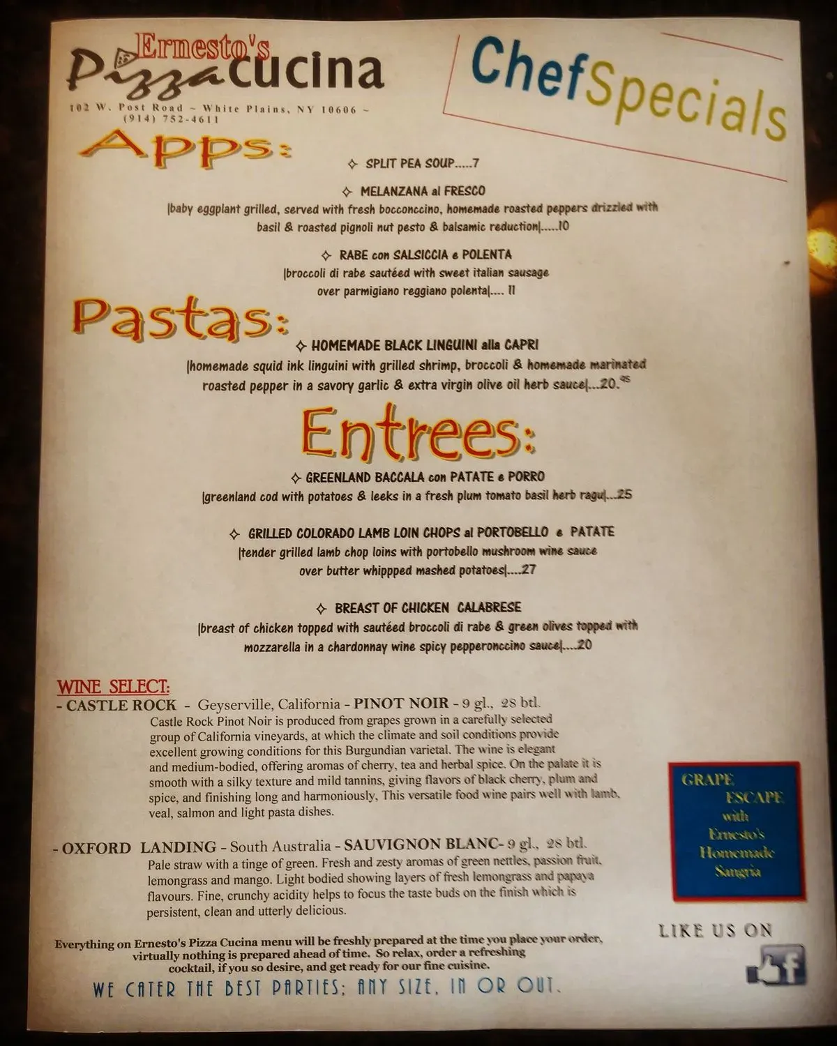 Menu 5