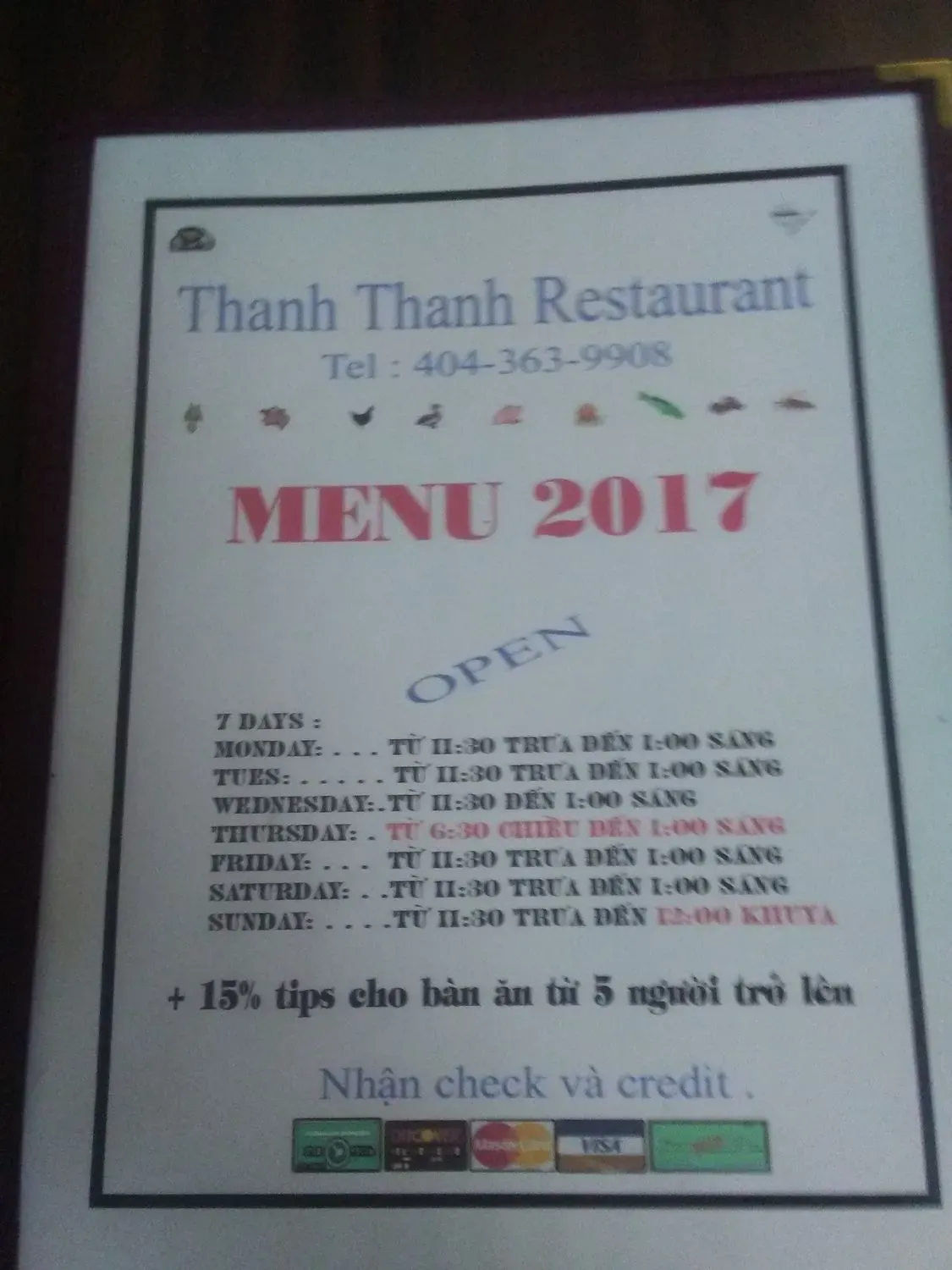 Menu 2