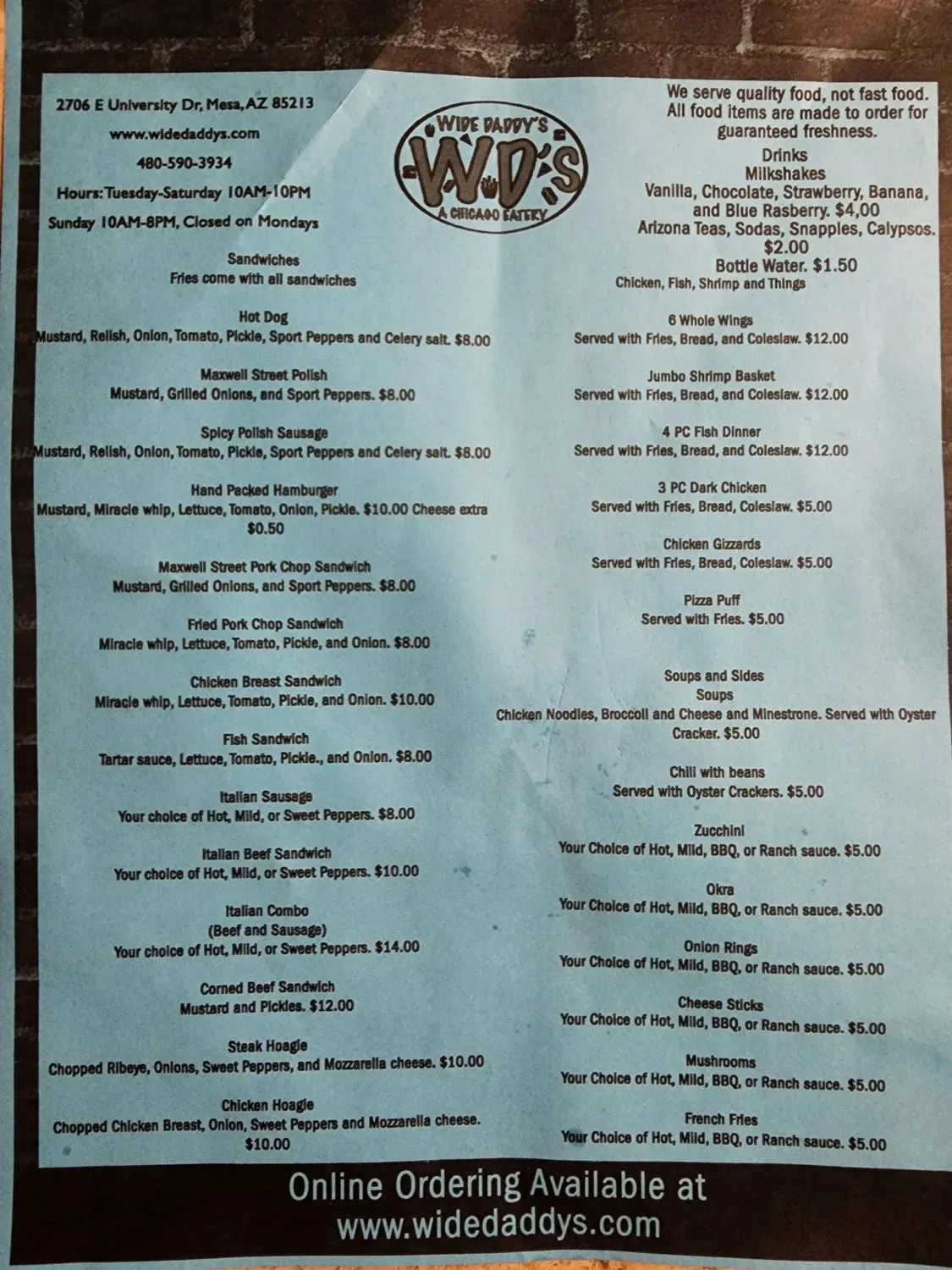 Menu 2