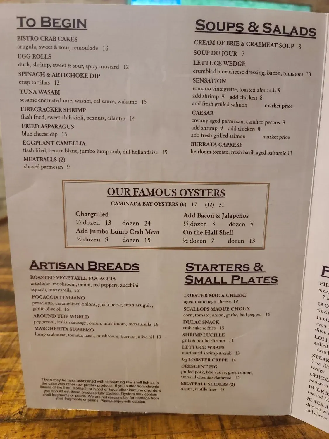 Menu 1