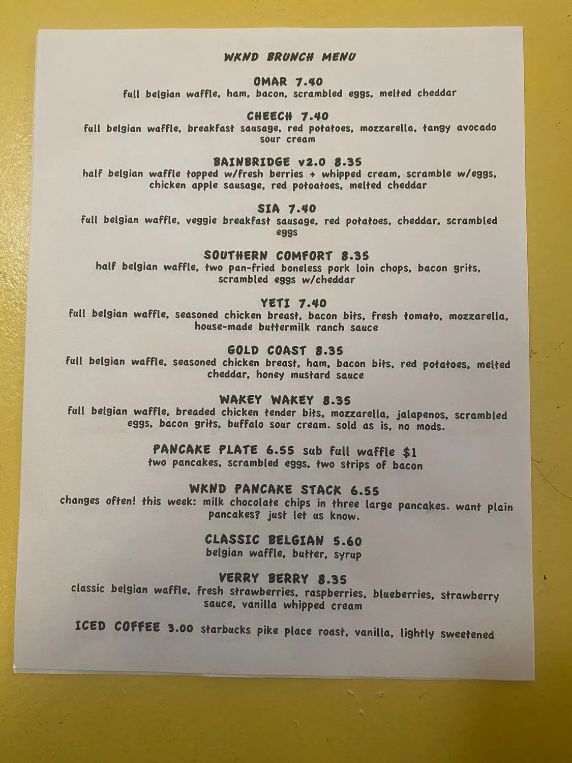 Menu 4