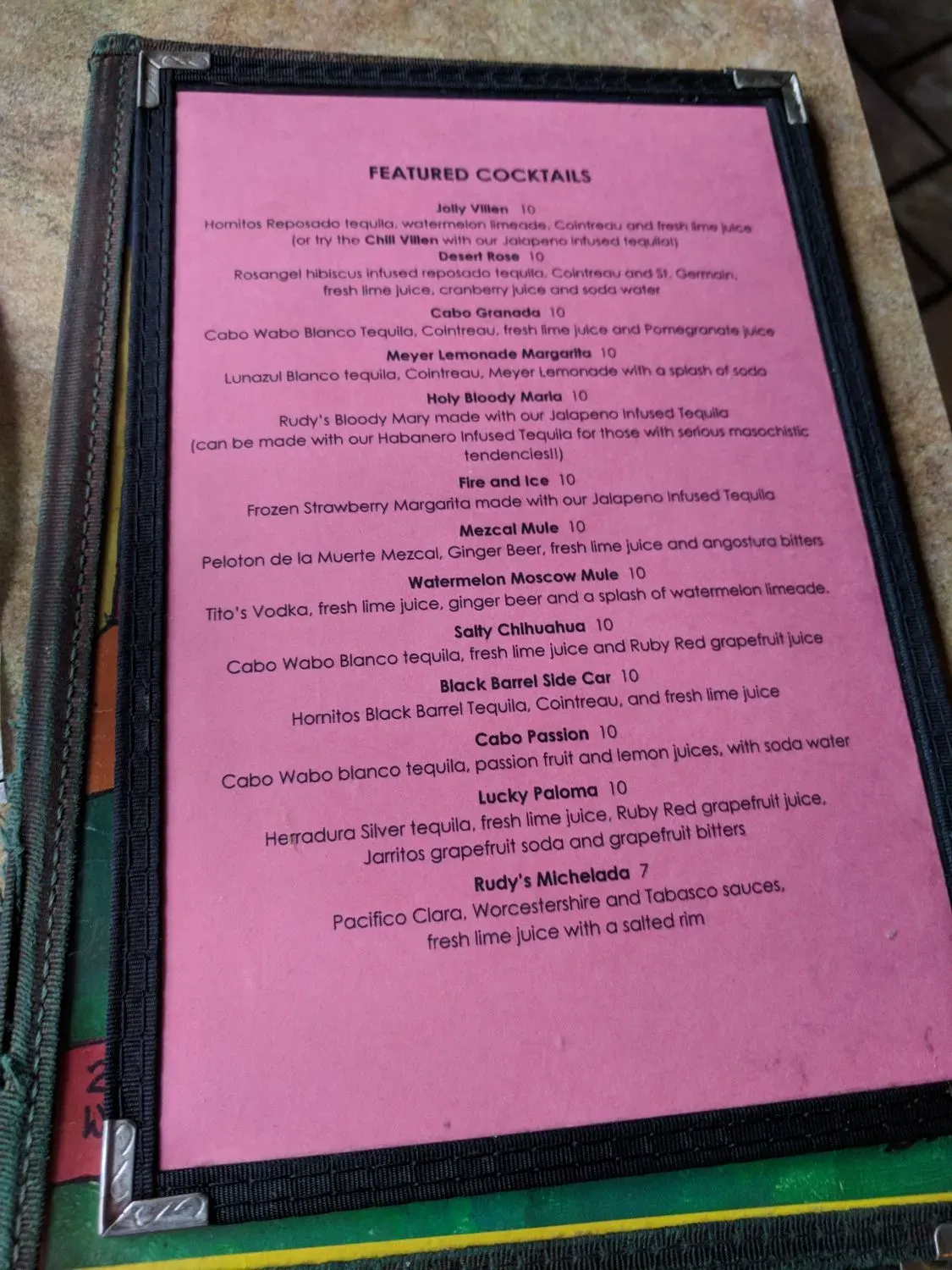 Menu 2