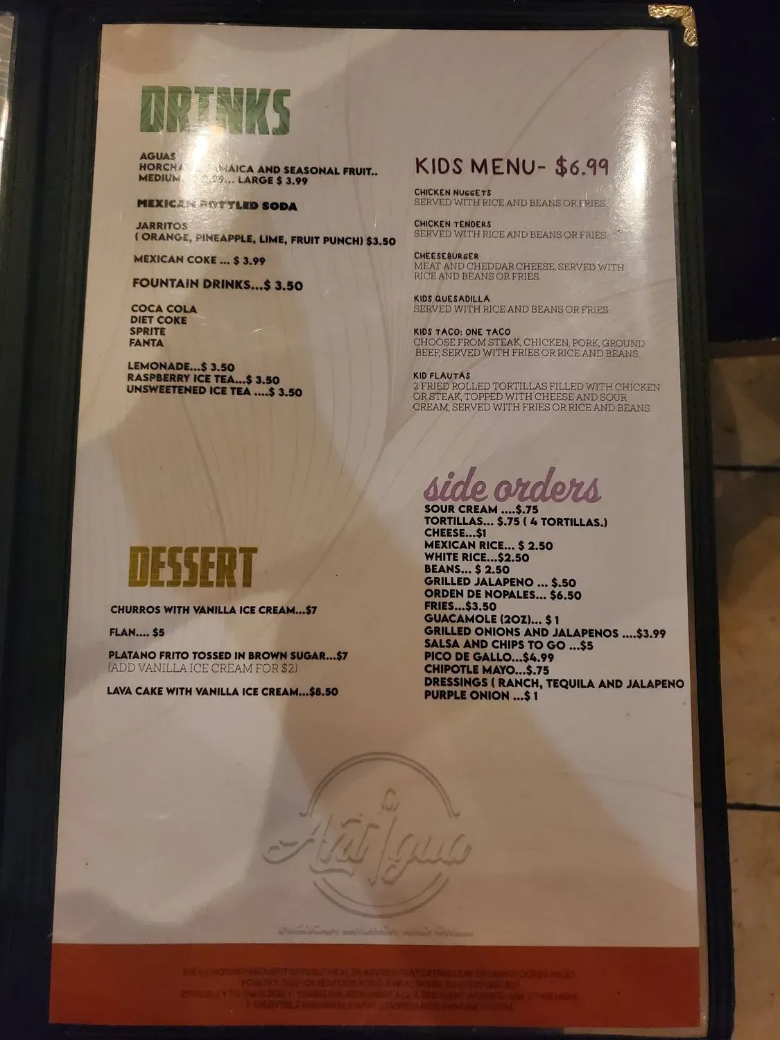 Menu 3