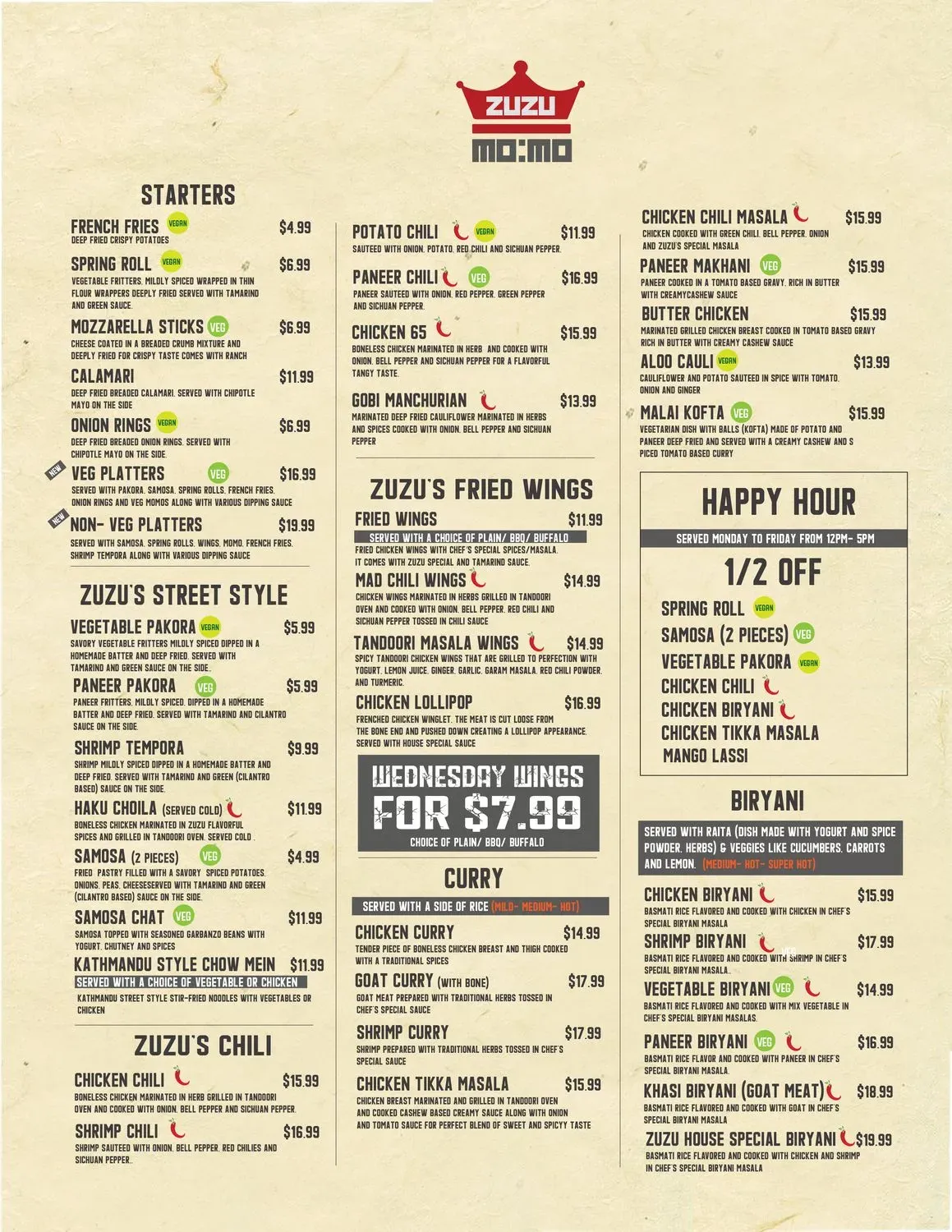 Menu 1