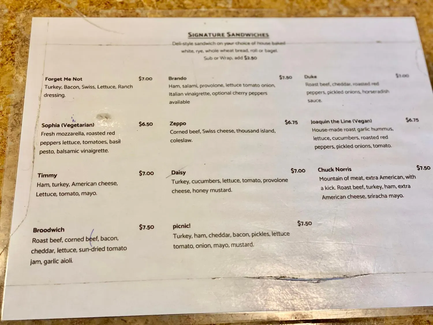 Menu 1