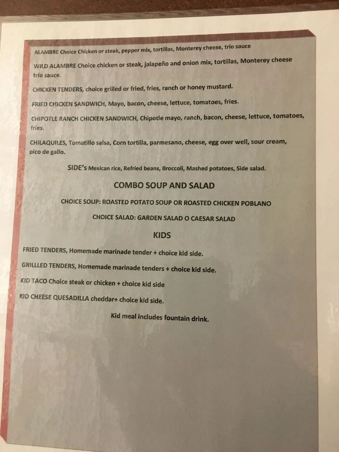 Menu 6