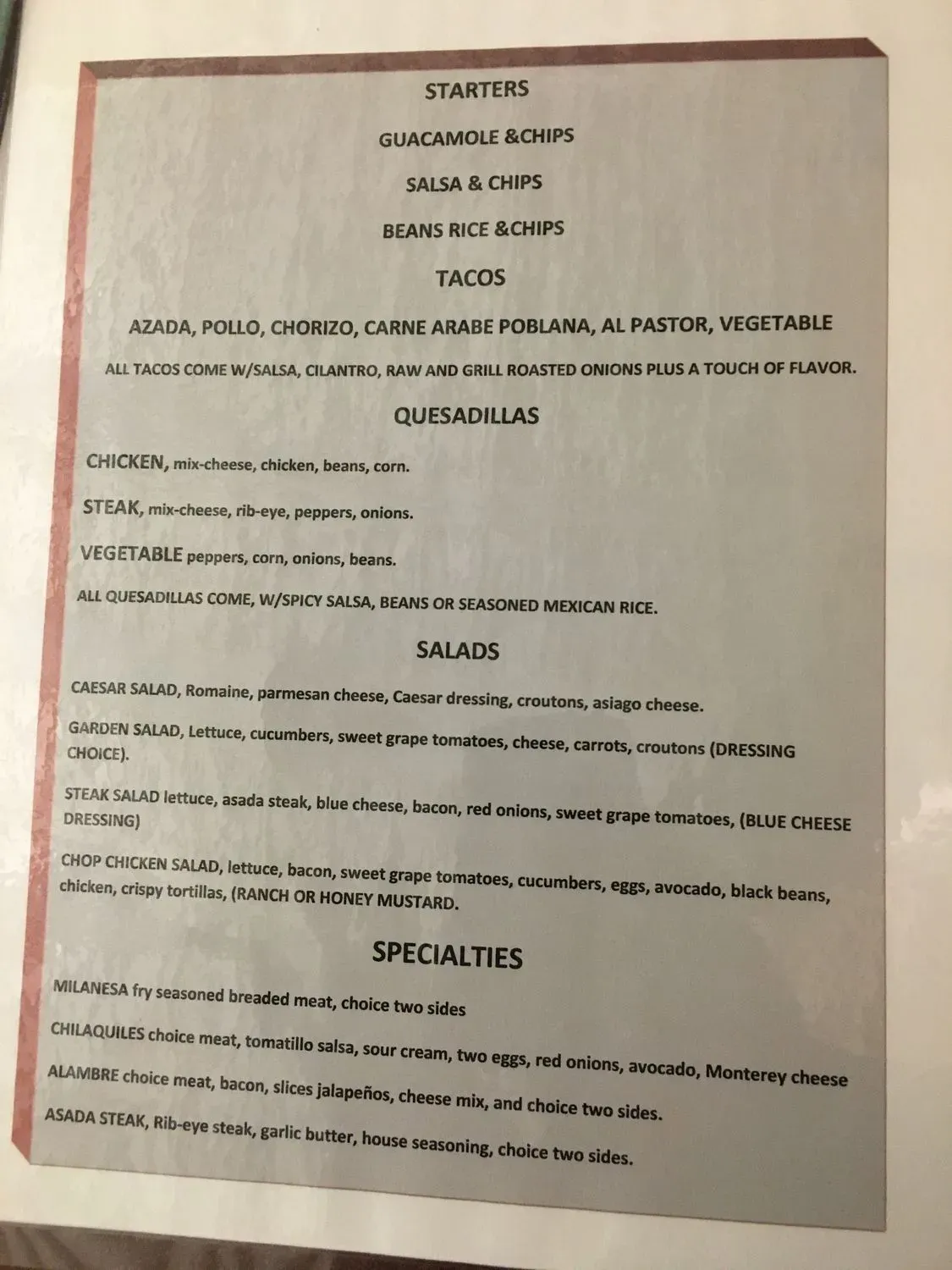 Menu 4