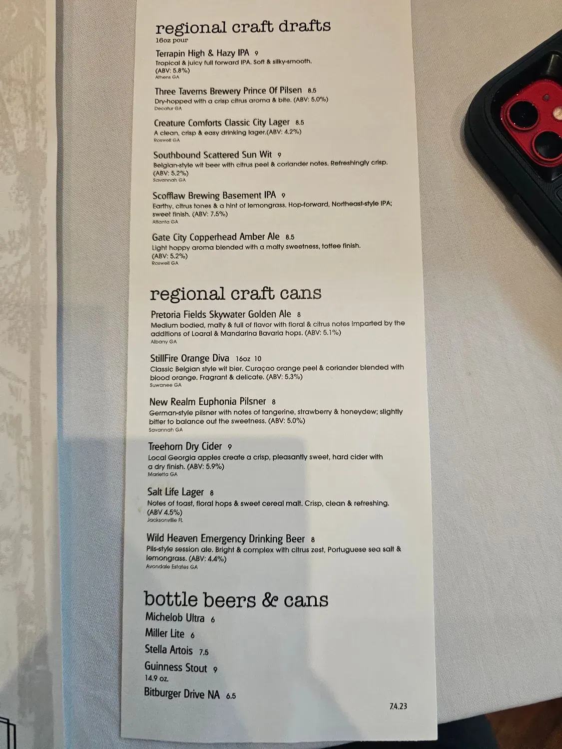 Menu 6