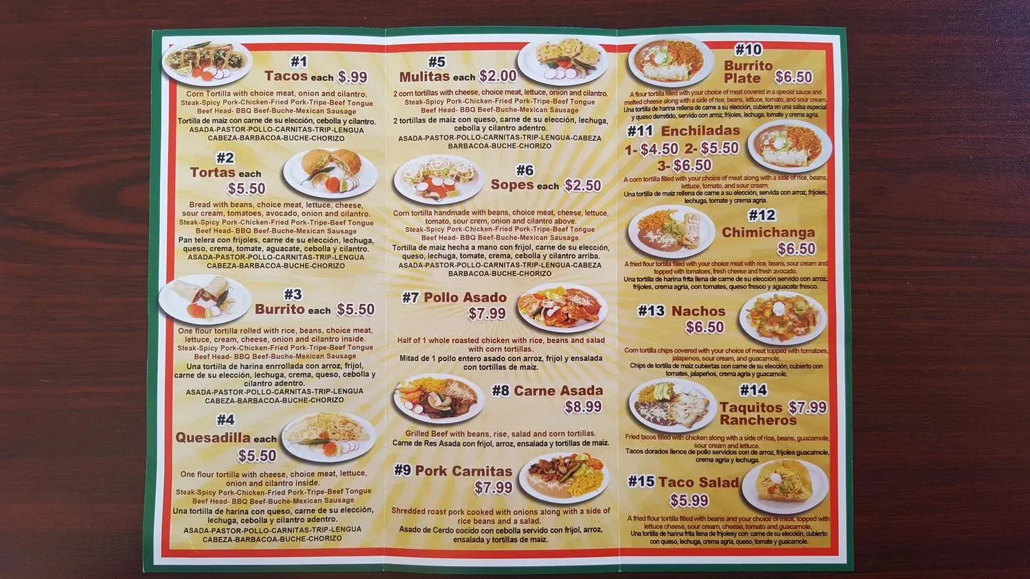 Menu 5