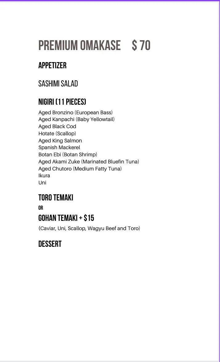 Menu 1