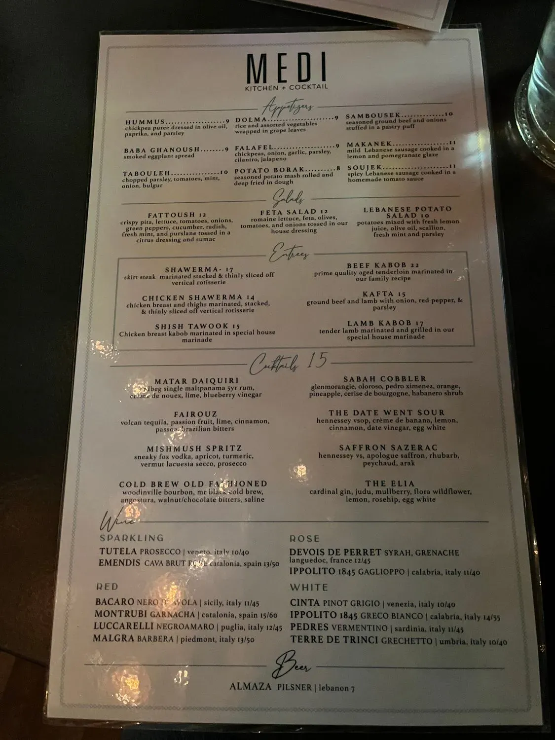 Menu 5