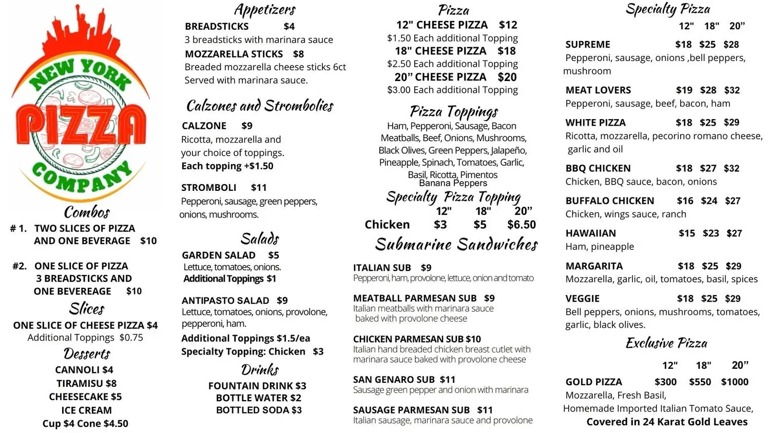 Menu 1