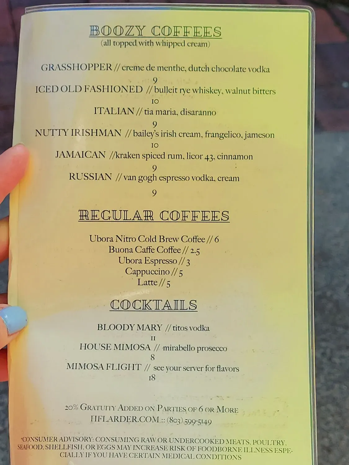 Menu 6