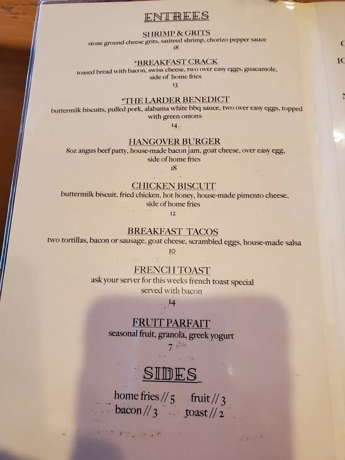 Menu 2