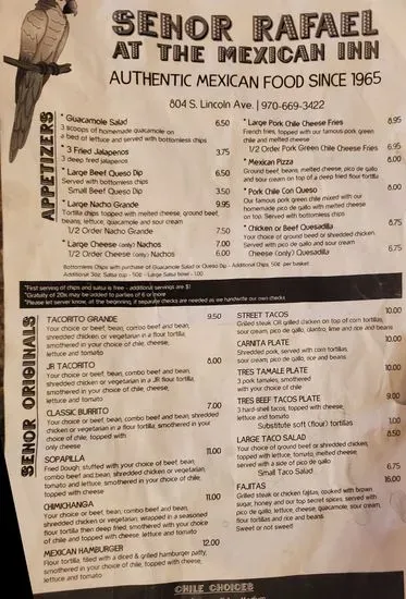 Menu 1