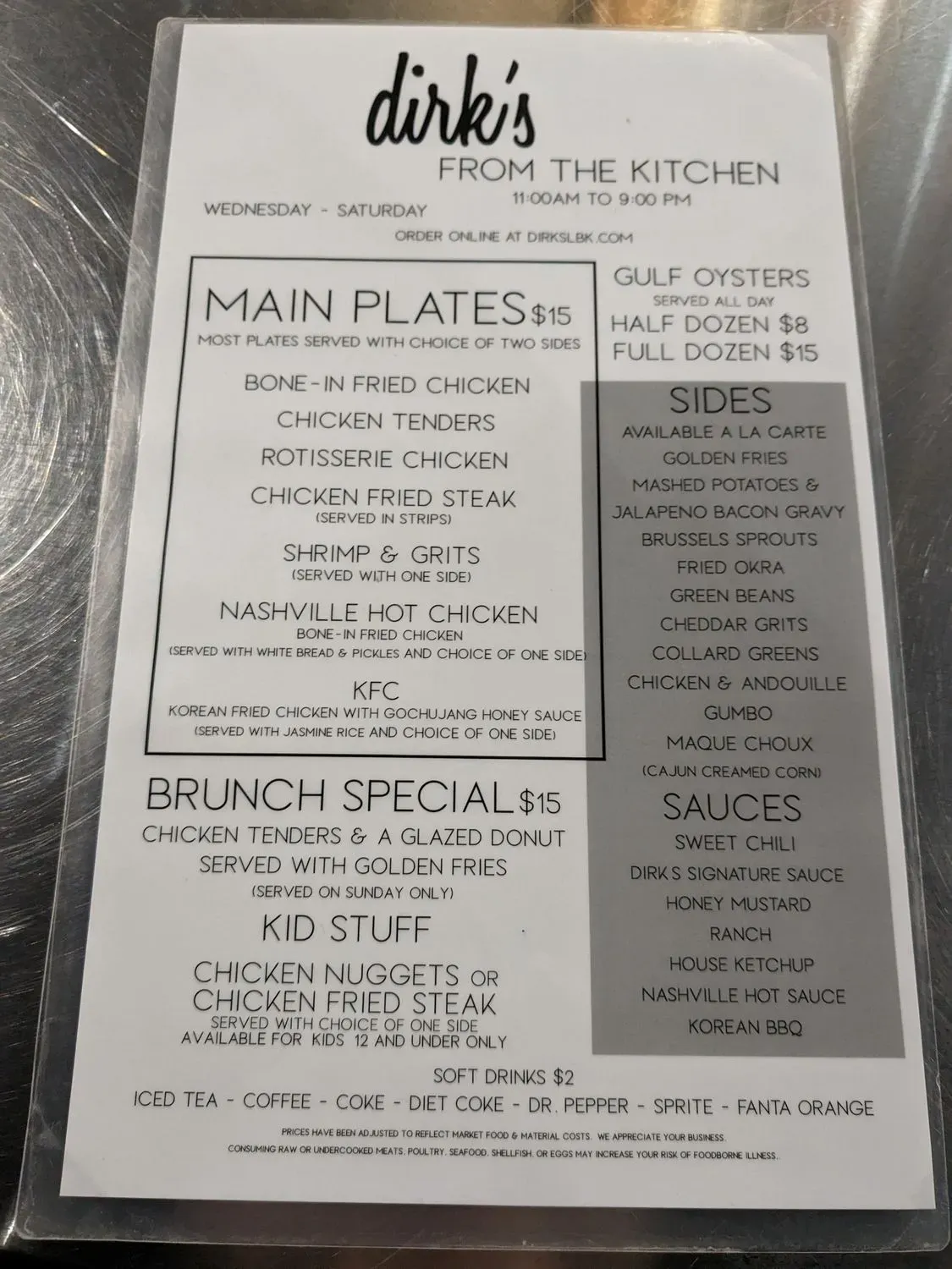 Menu 5