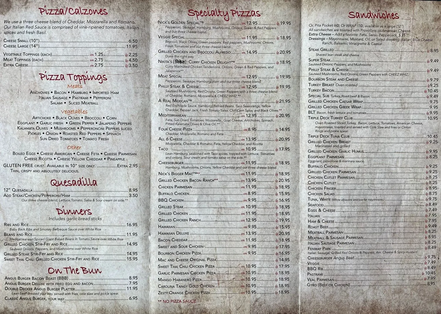 Menu 2