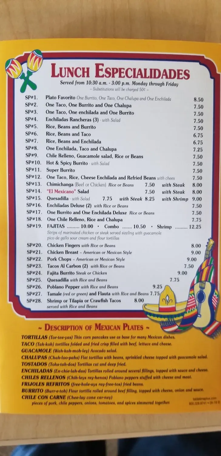 Menu 5