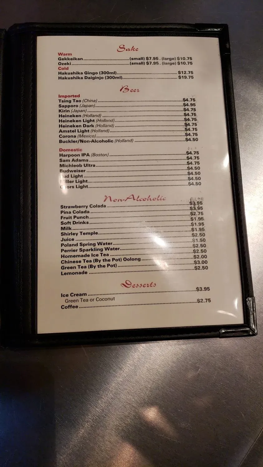 Menu 5