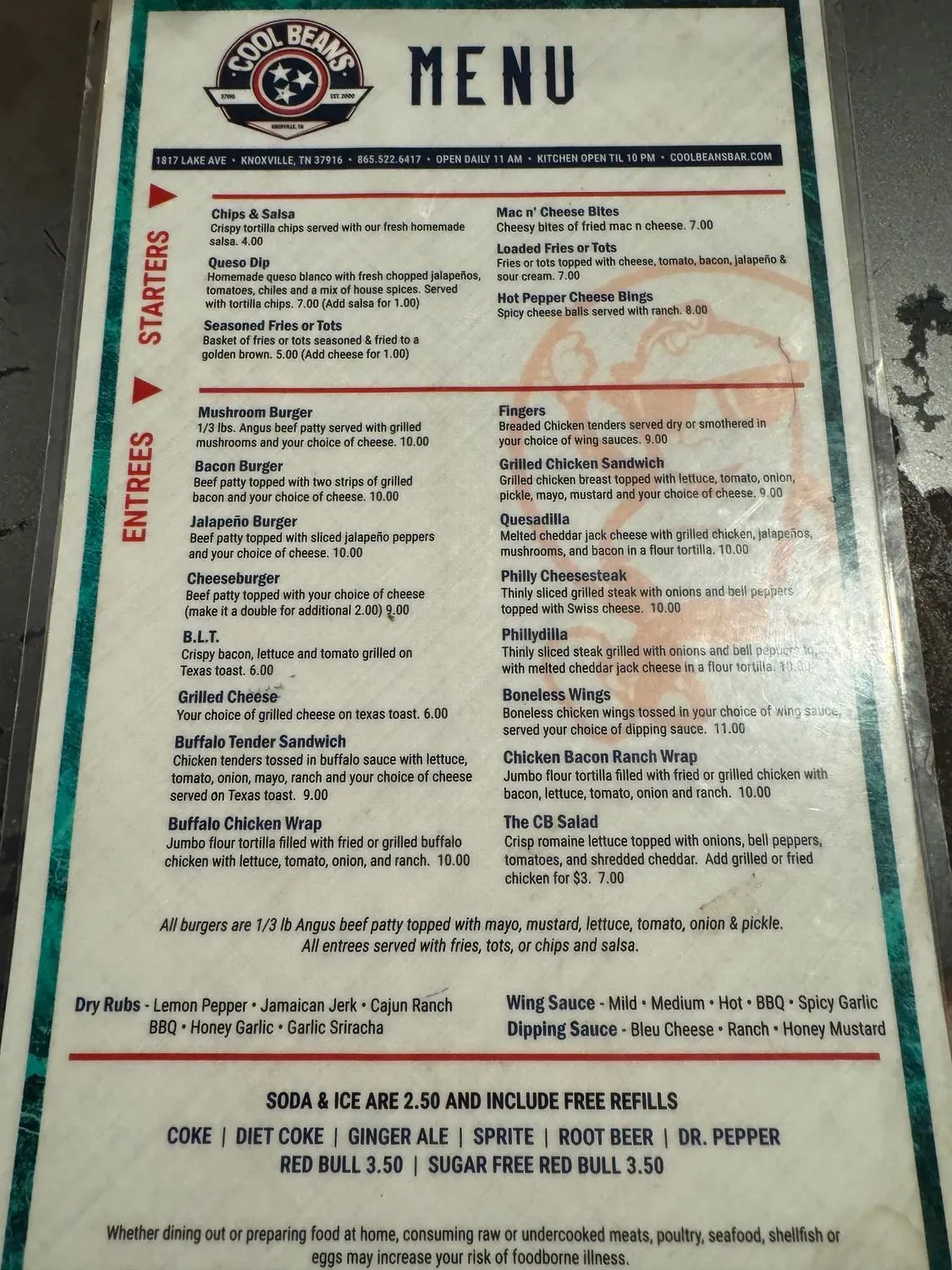 Menu 5