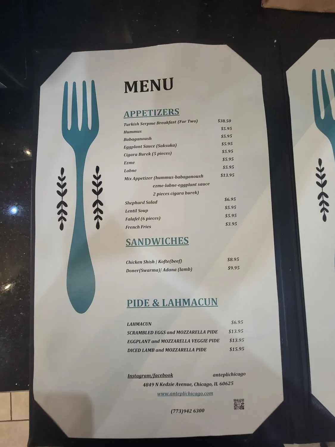 Menu 5