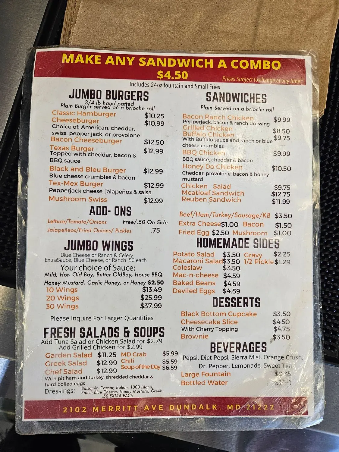 Menu 4