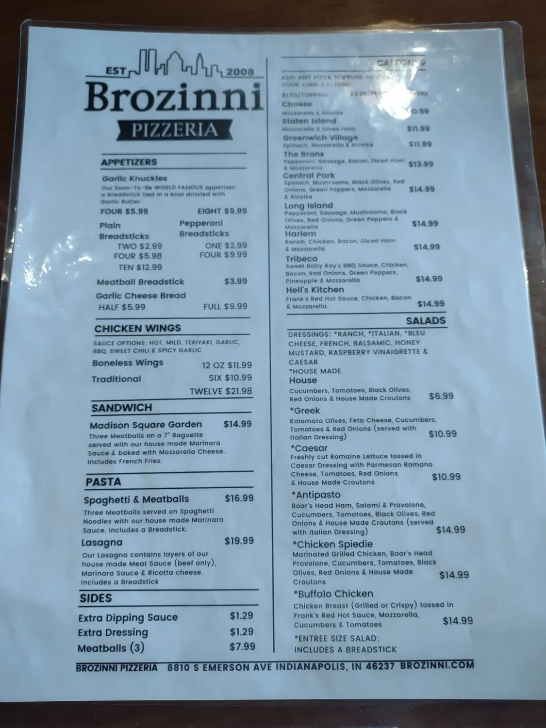 Menu 2