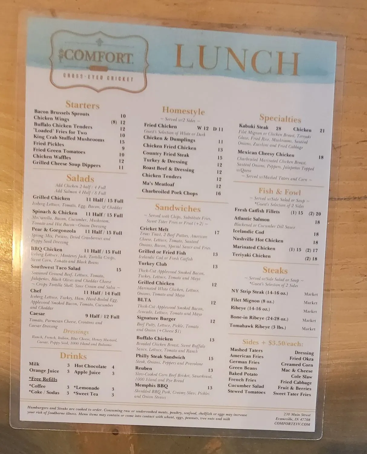 Menu 4