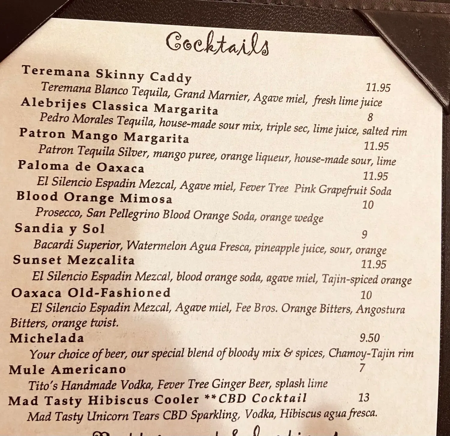 Menu 1