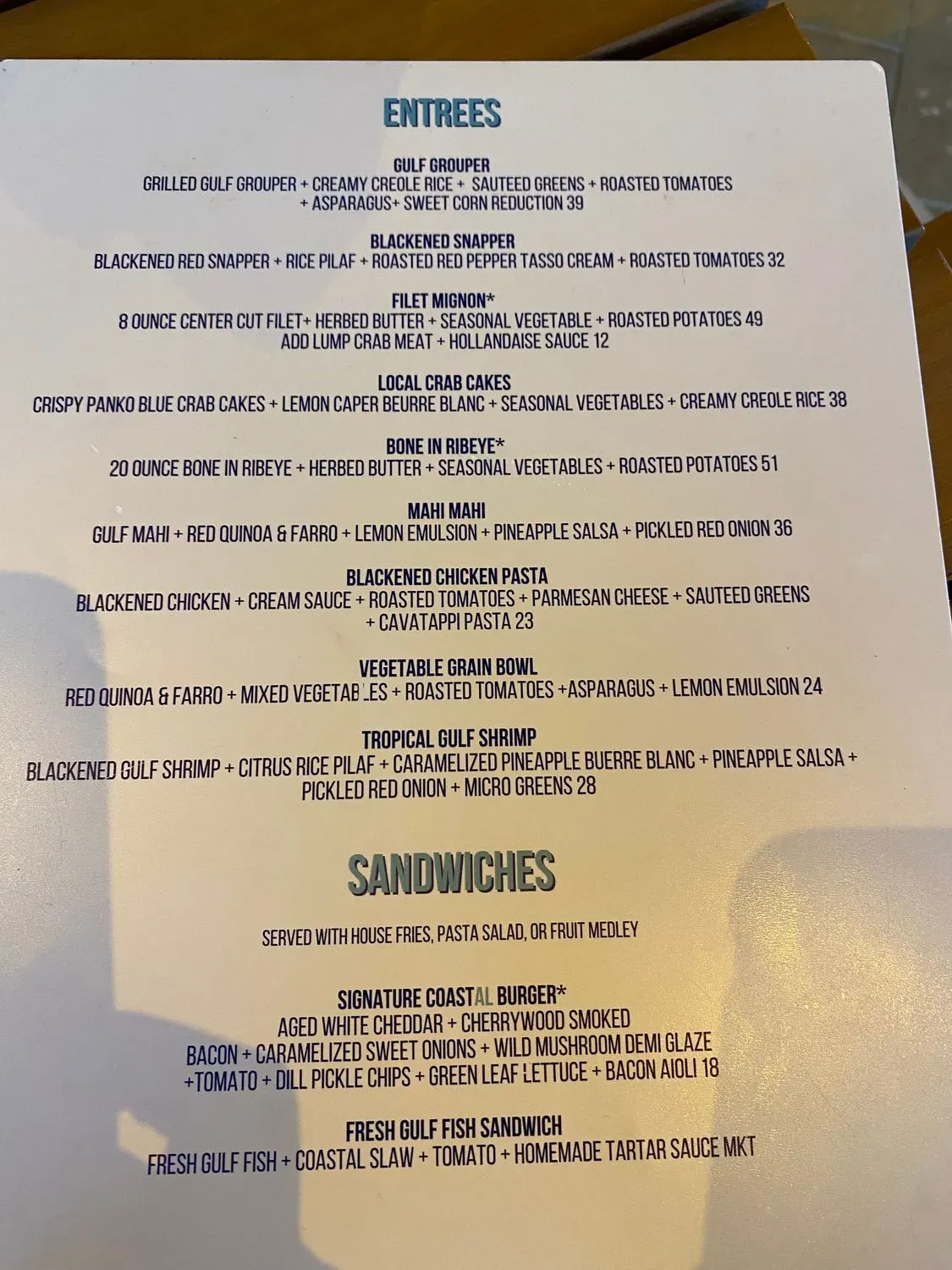 Menu 4