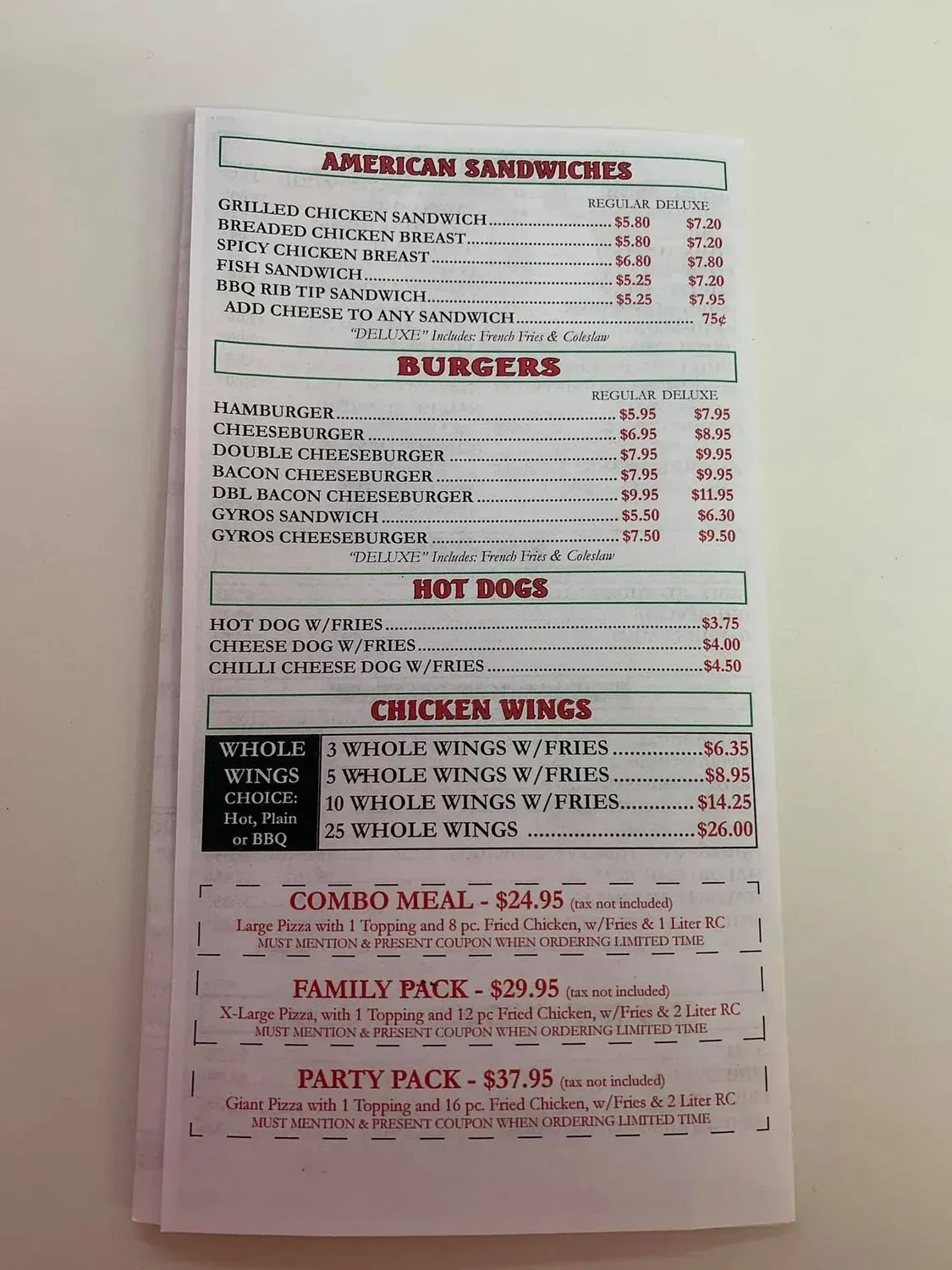 Menu 2