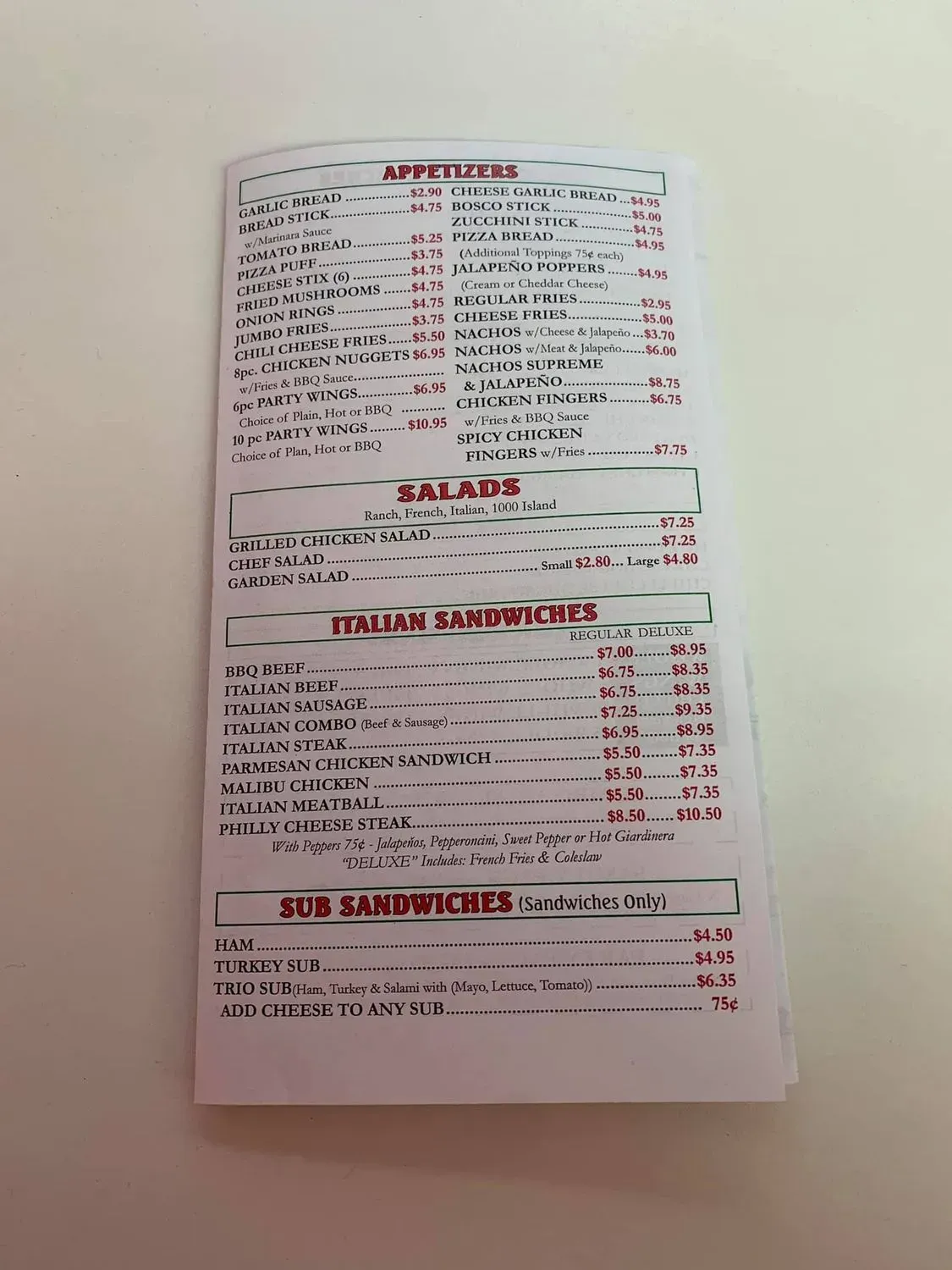 Menu 3