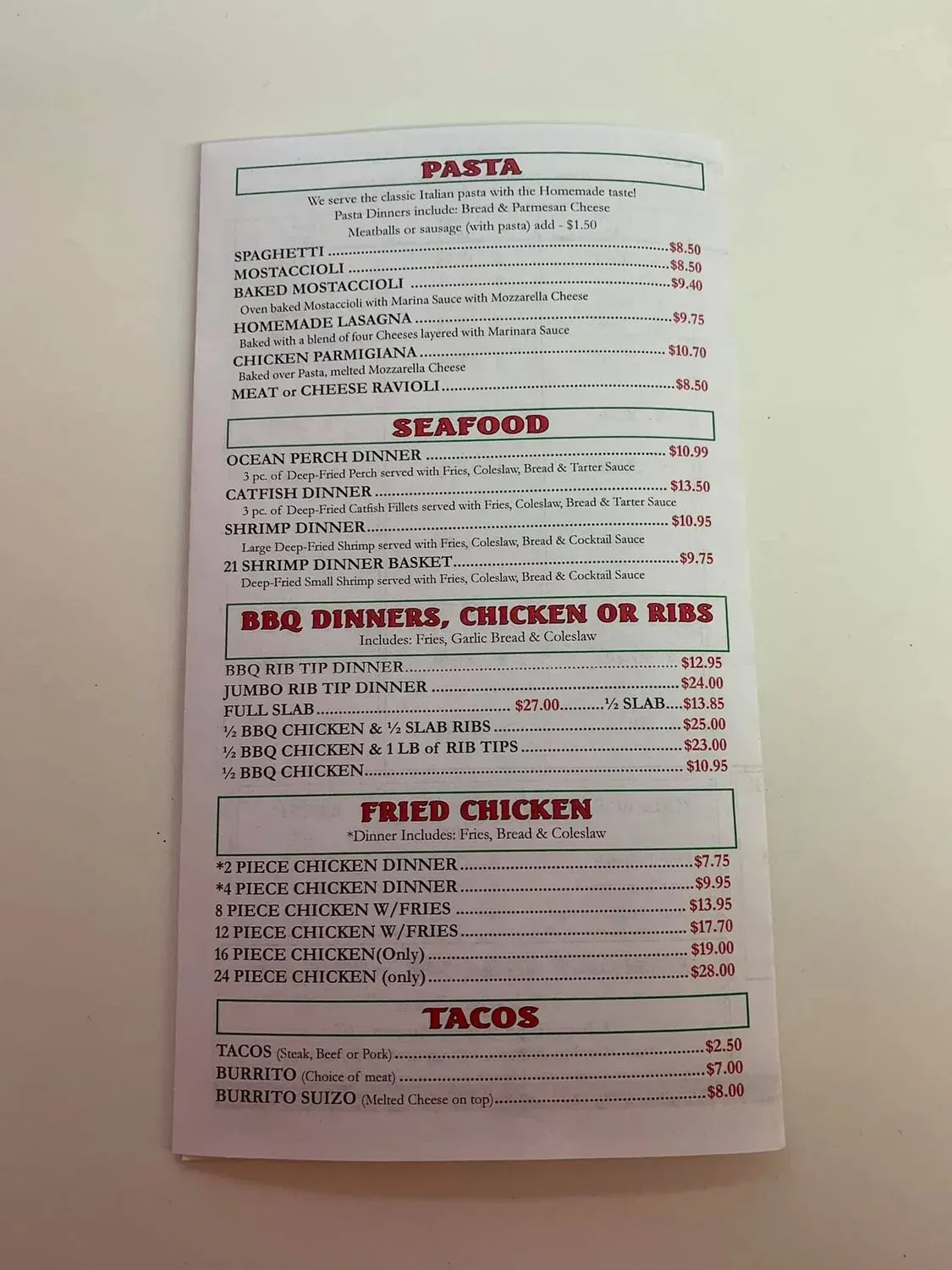 Menu 4