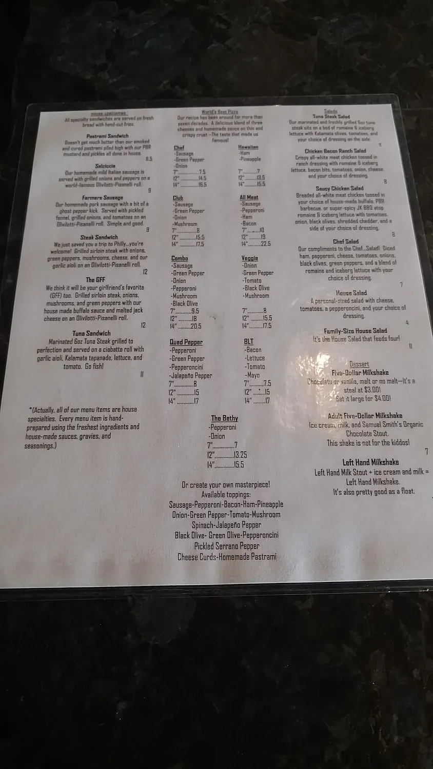 Menu 2