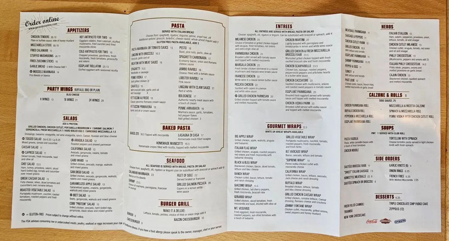 Menu 1