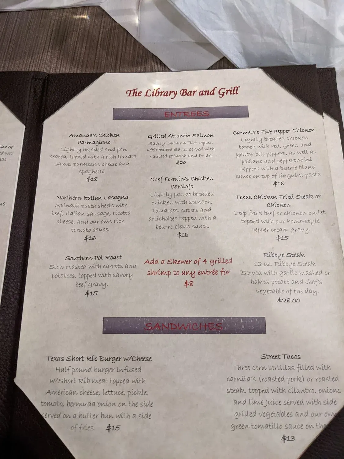 Menu 1