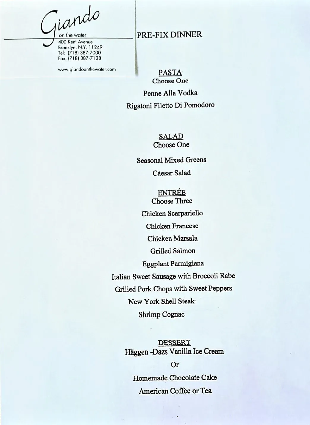 Menu 2