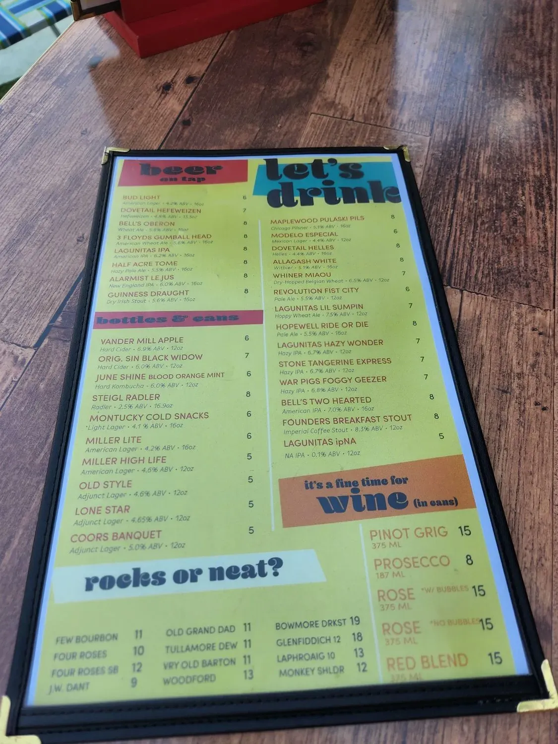 Menu 5