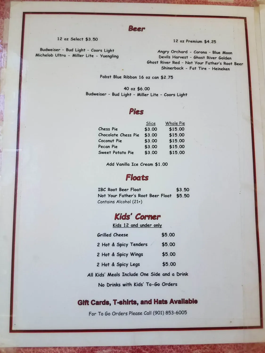 Menu 6