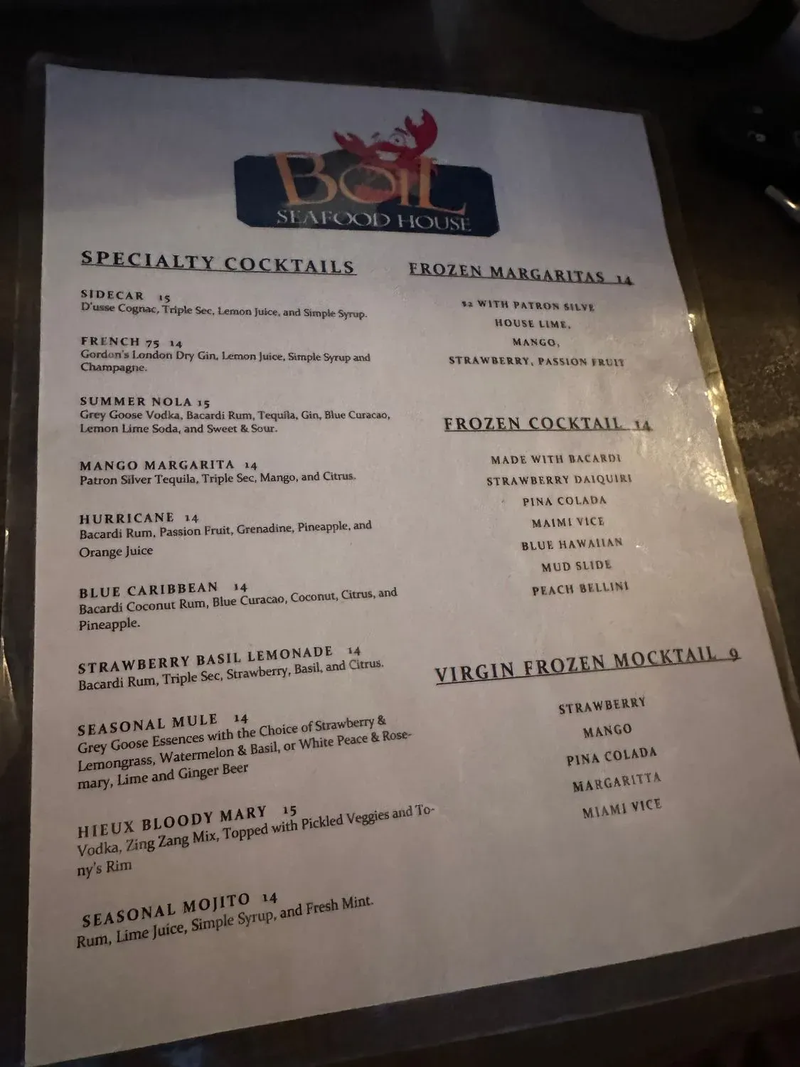 Menu 2