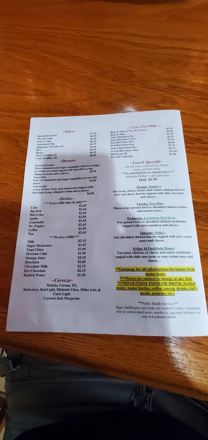 Menu 2