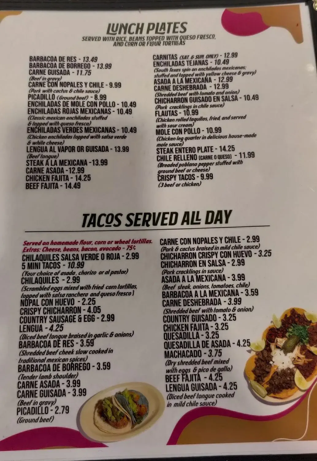 Menu 1