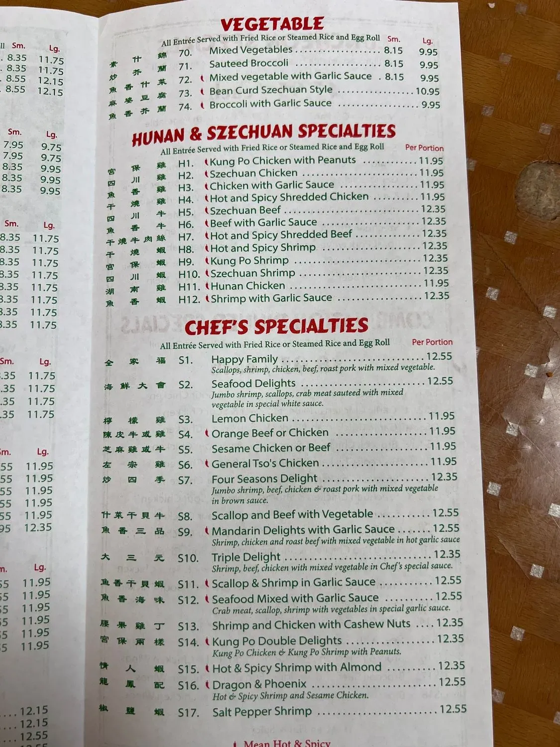 Menu 5