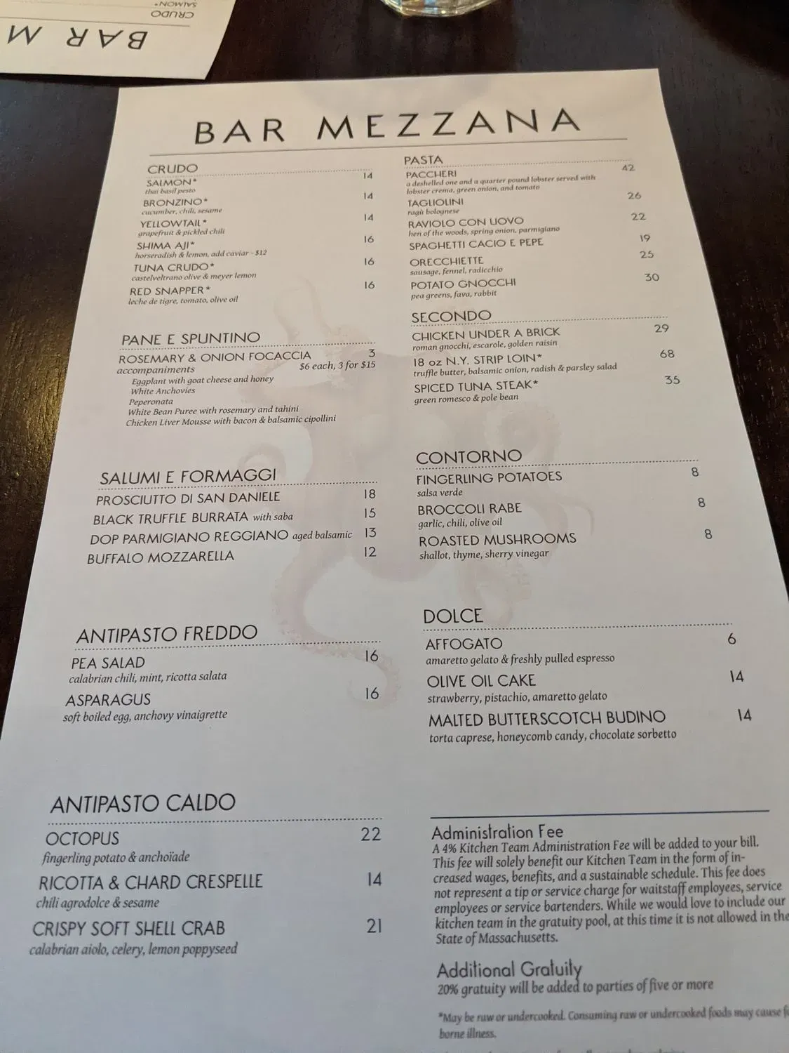 Menu 5