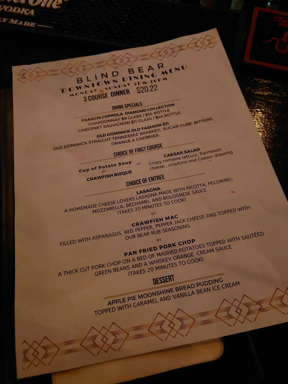 Menu 5