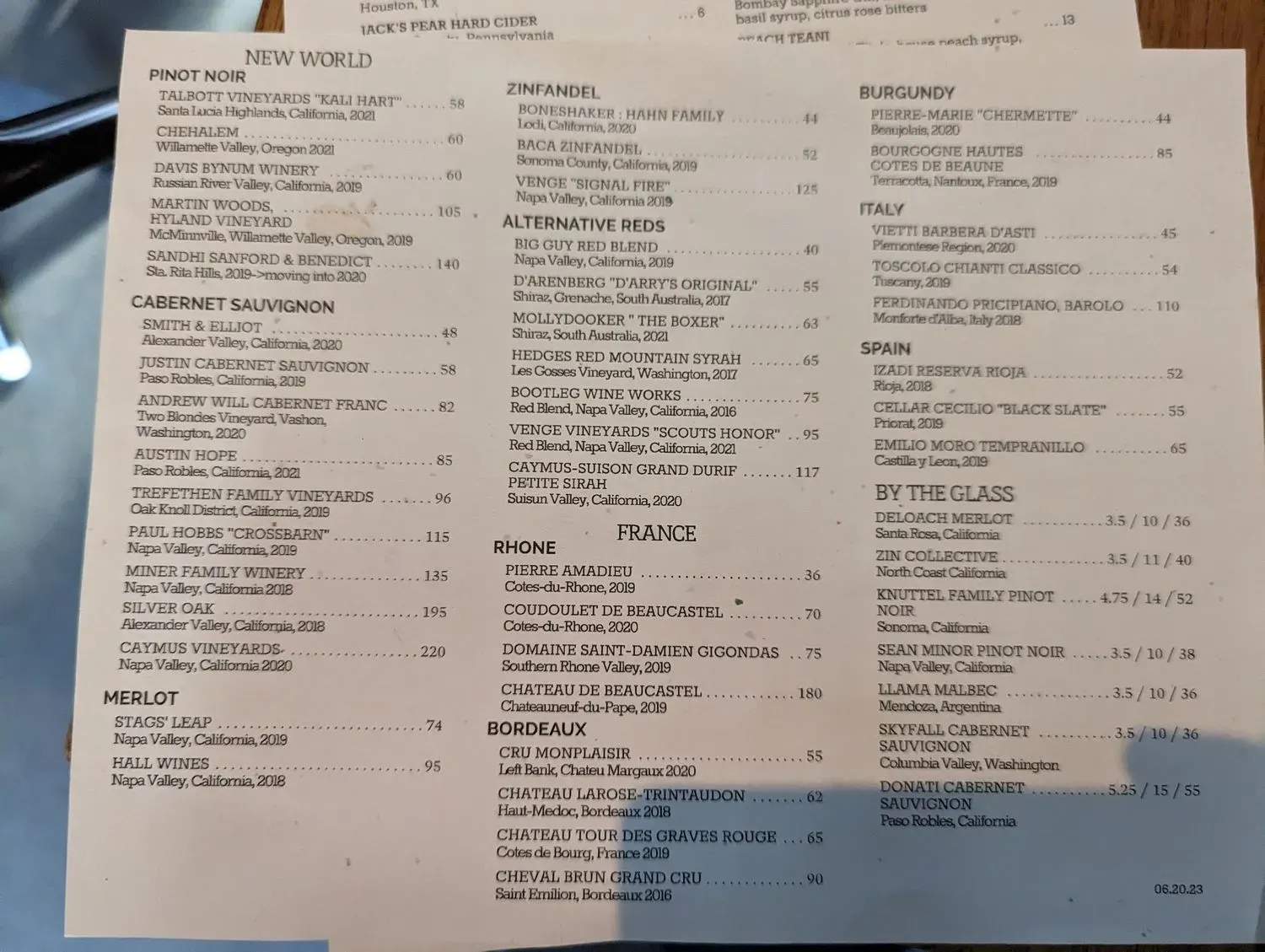 Menu 5