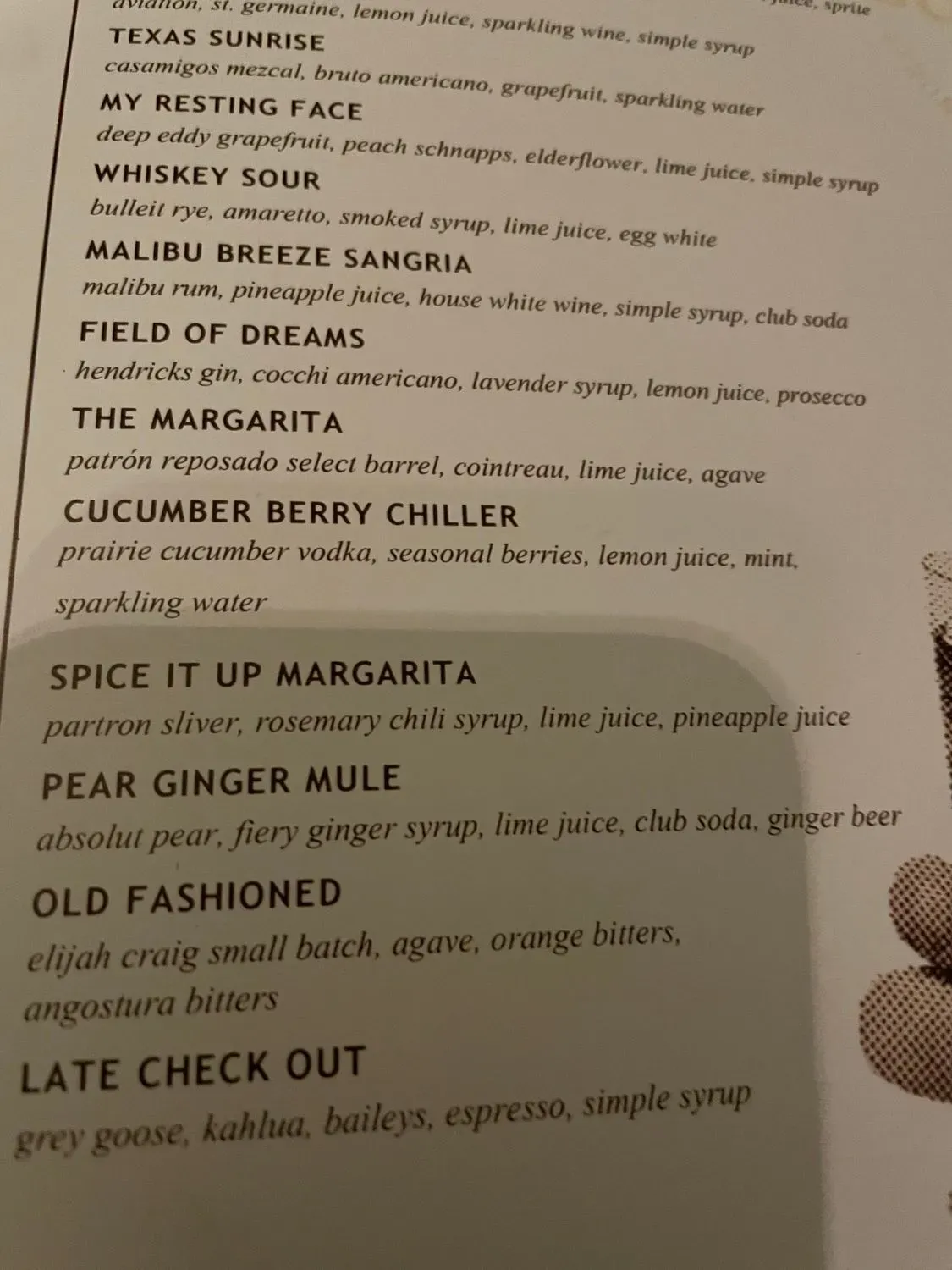 Menu 5