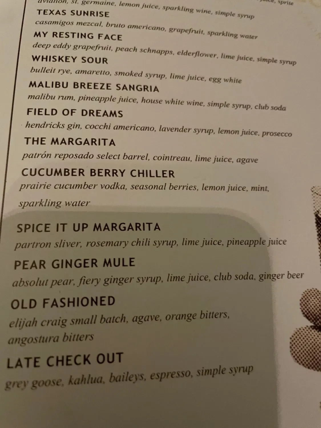 Menu 5