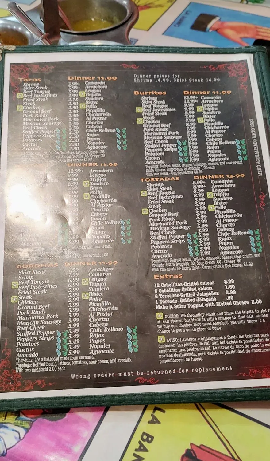 Menu 5