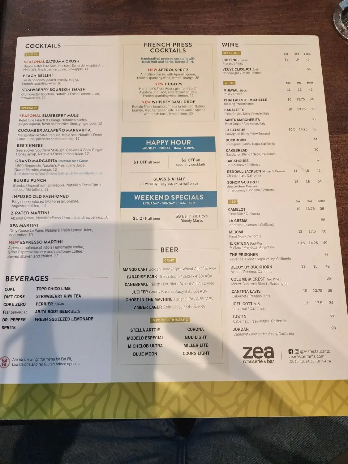 Menu 2